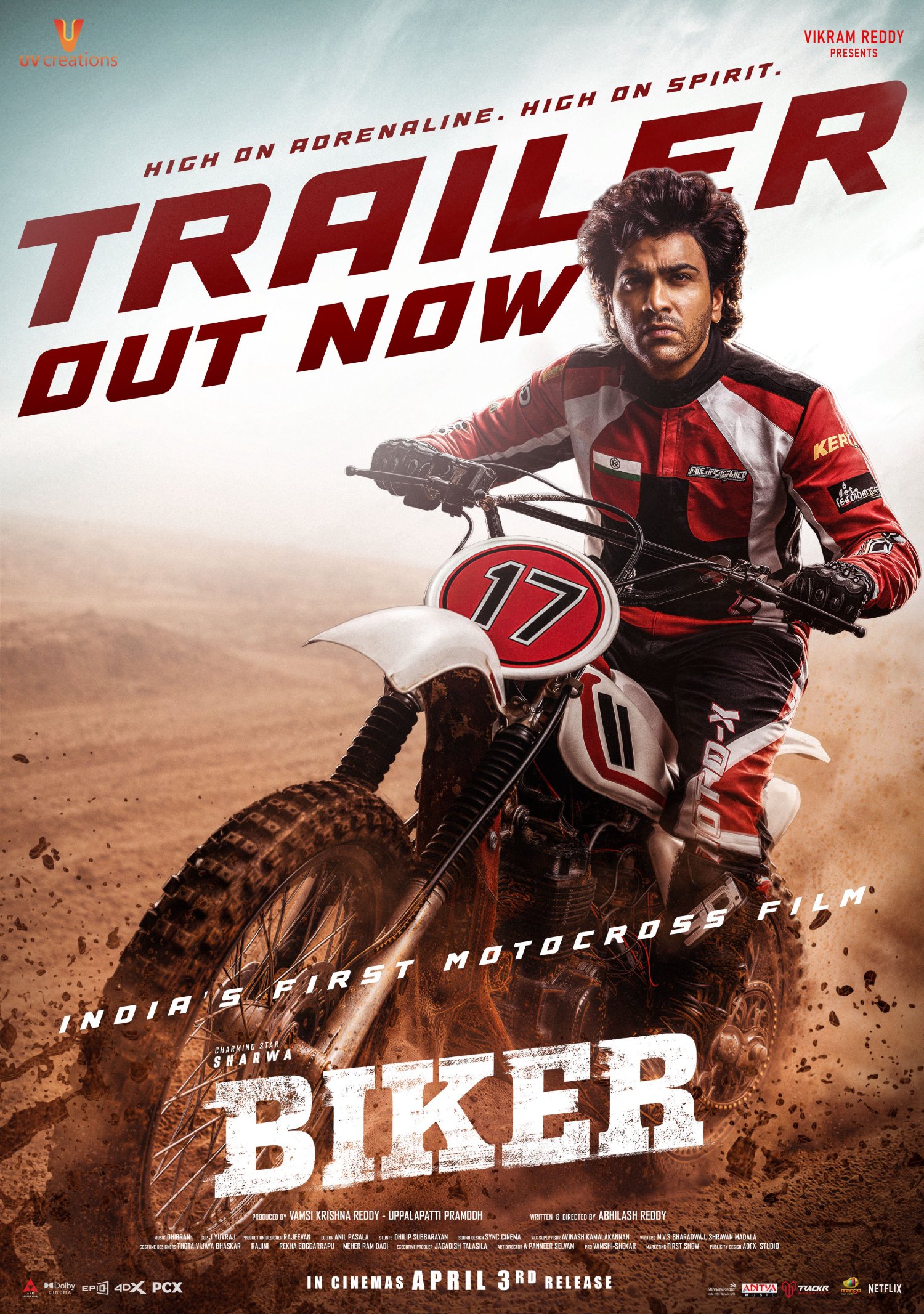 Biker trailer high speed action bike scene