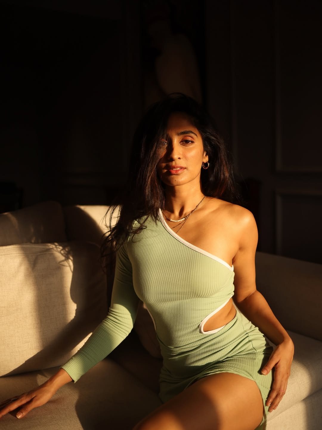 Deepti Sati chic cut out dress stylish look