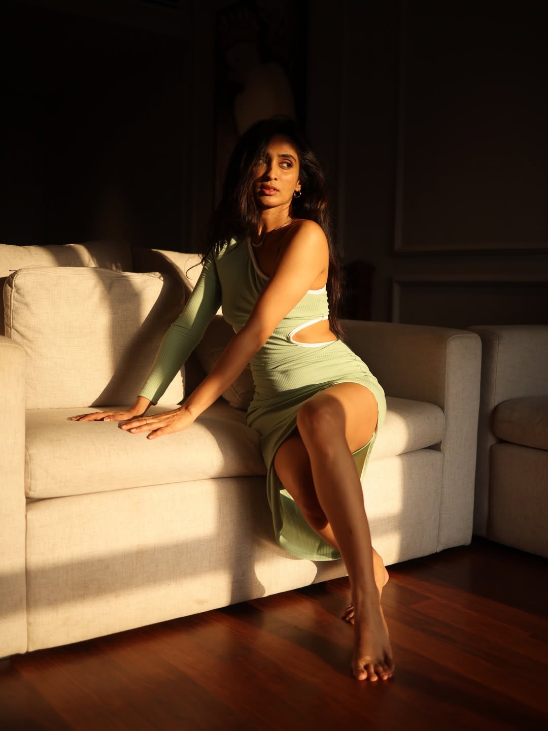 Deepti Sati edgy elegant dress confident fashion look