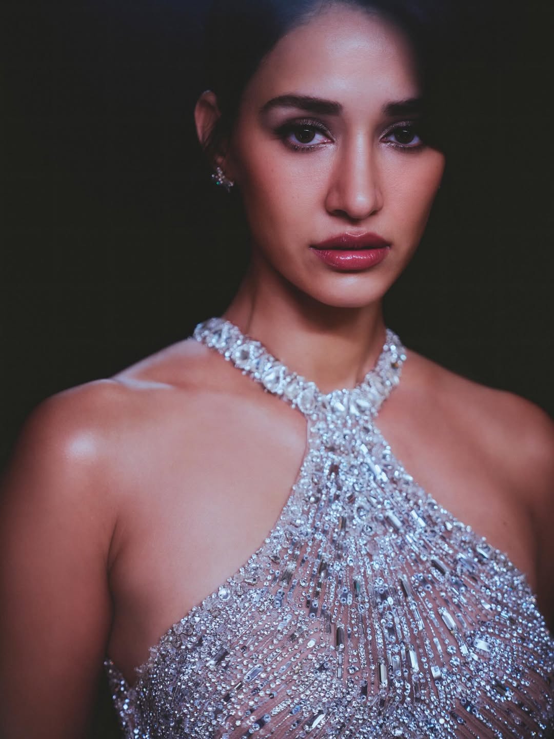 Disha Patani crystal gown elegant stylish look