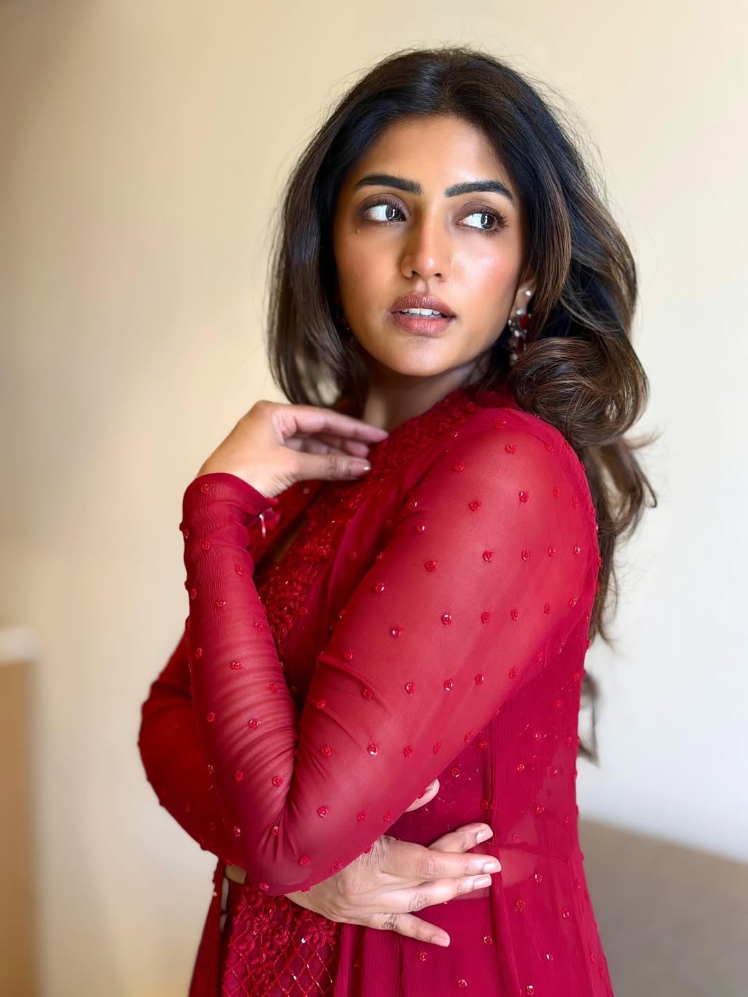 Eesha Rebba red hot elegant stylish fashion pose