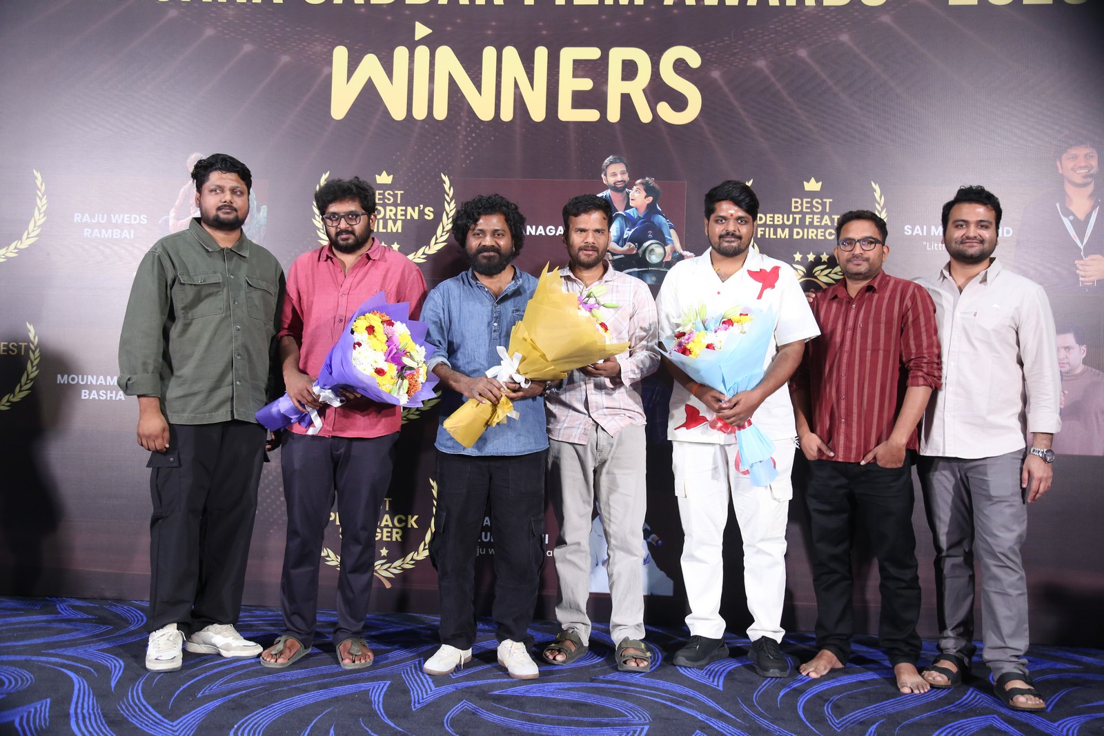 Sai Krishna Rahul Venu Udugula Anurag Kulkarni Suresh Bobbili awards press meet