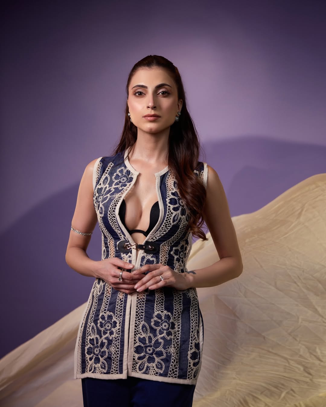 Farhana Bhatt sophisticated outfit with bold stylish edge