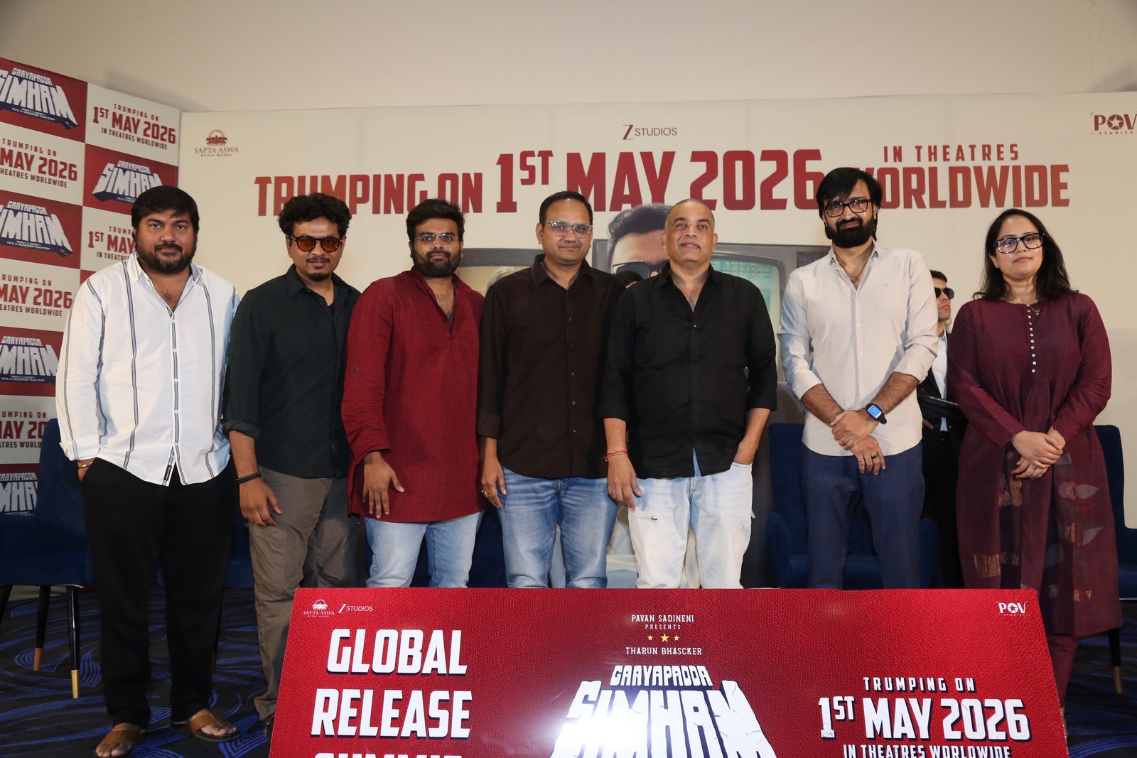 Kasyap Sreenivas Pavan Sadineni Dil Raju Bhanu Kiran group pose