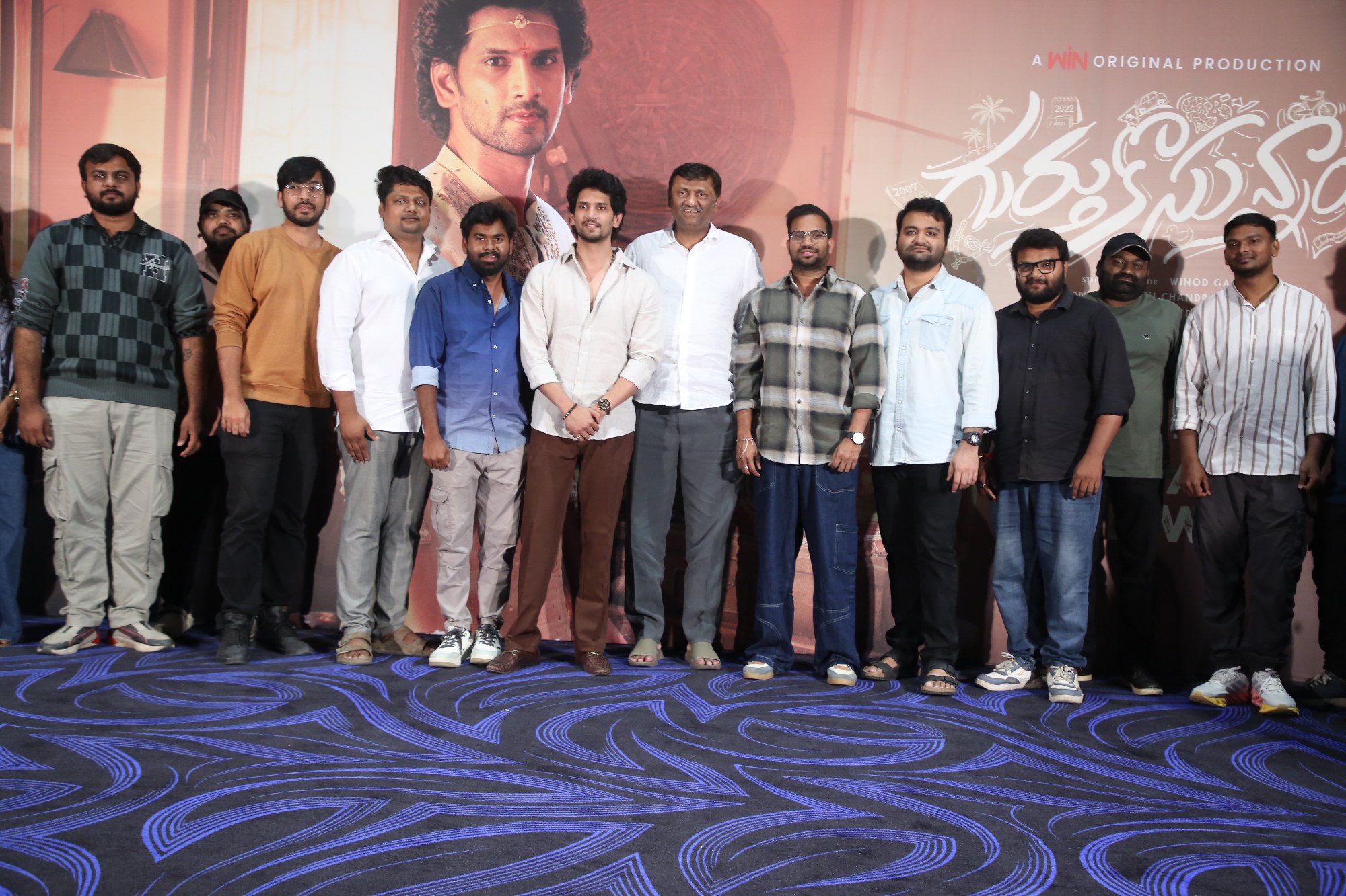 Pramadesh Godavari Gopi Winod Gali Viraj Ashwin group photo