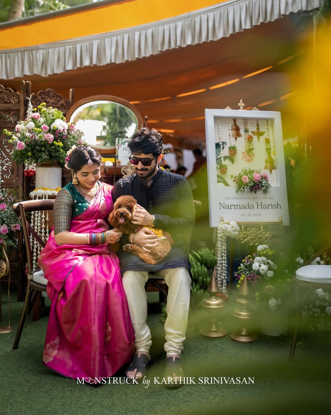 Harish Kalyan wife baby shower