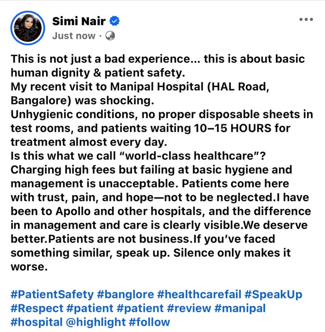 Simi Nair’s Viral Post Sparks Outrage