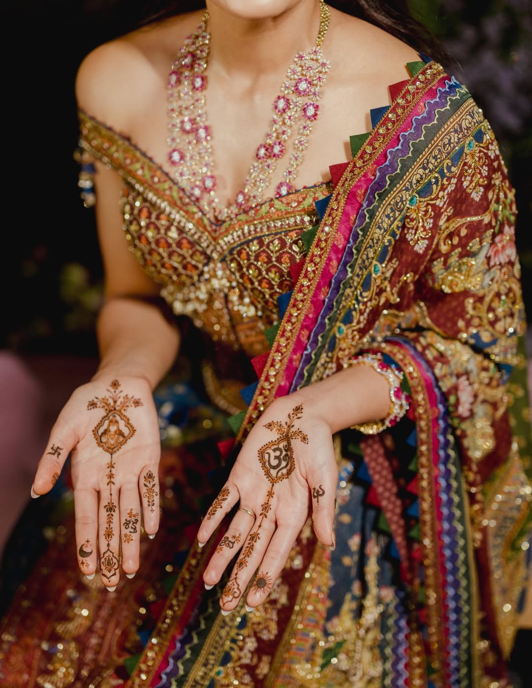 Rashmika’s Elegant Mehendi Design