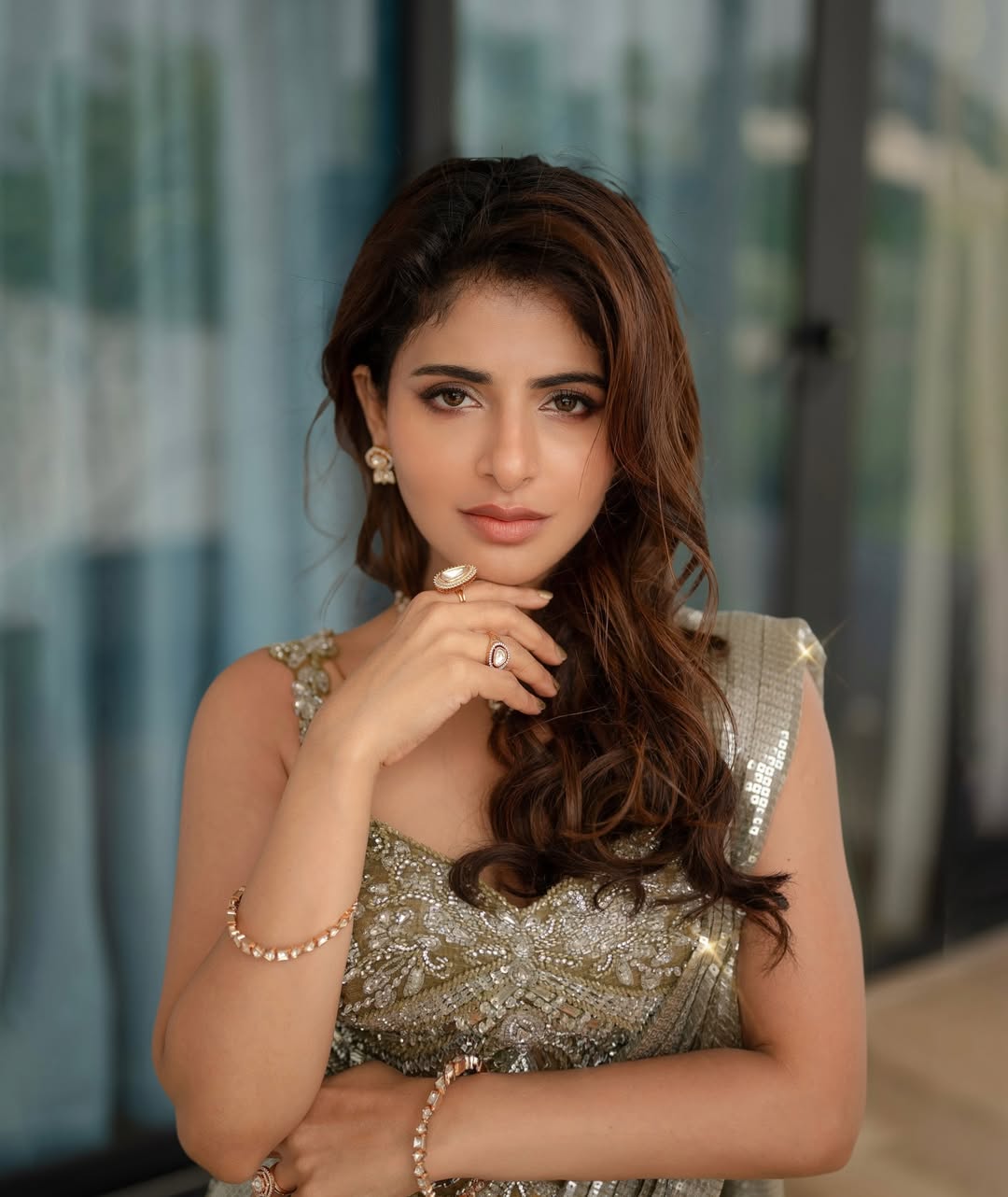 Iswarya Menon elegant glamorous outfit confident stylish look