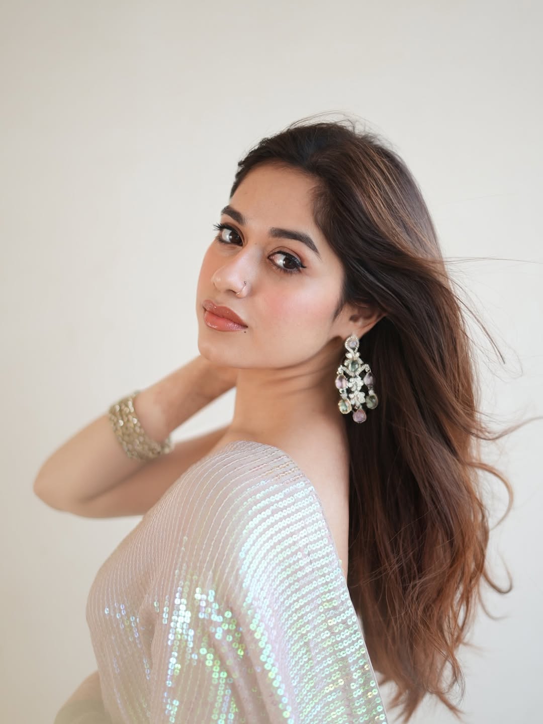 Jannat Zubair Rahmani elegant sparkling glam look