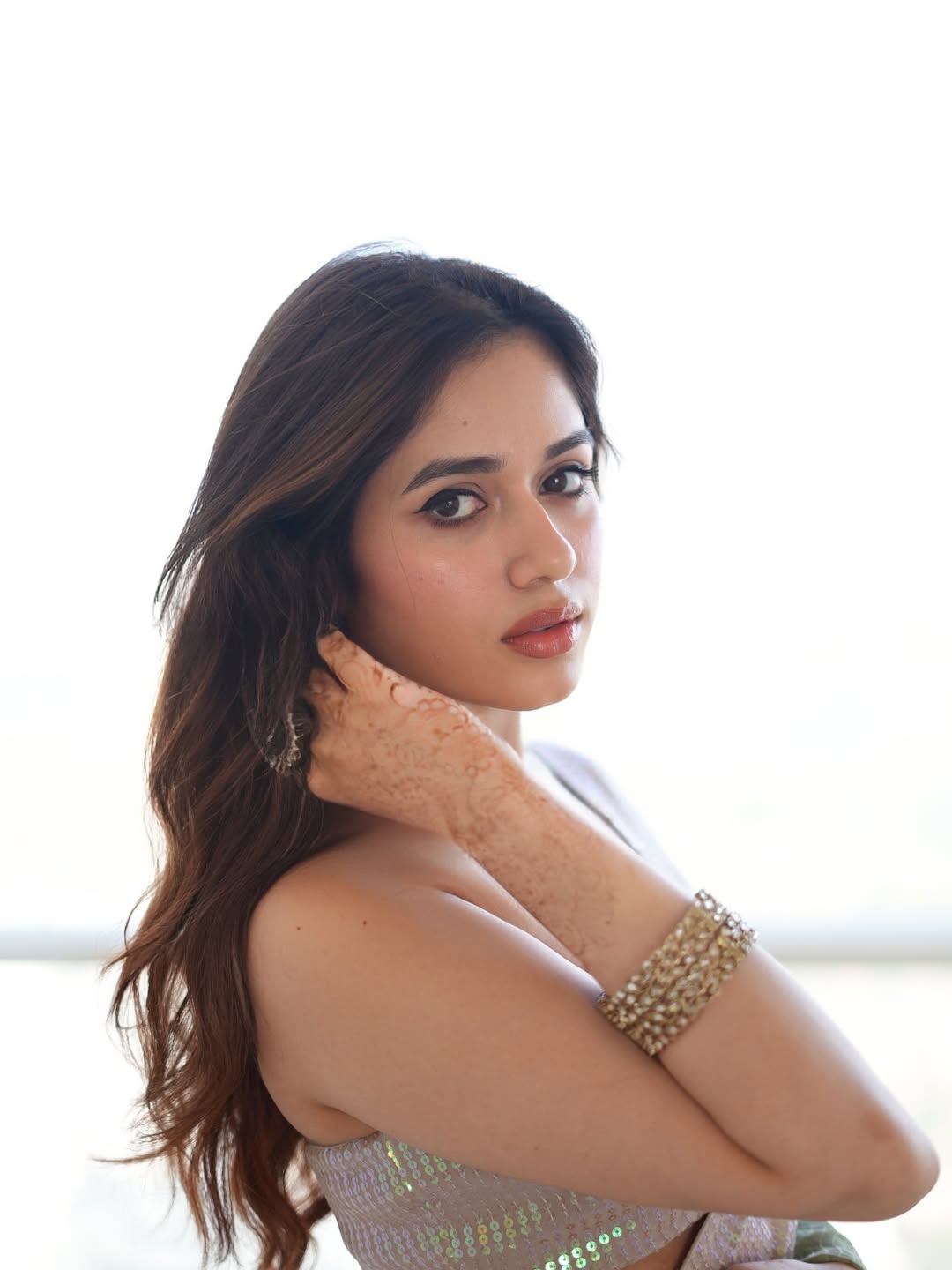 Jannat Zubair Rahmani glamorous style with sparkling dress