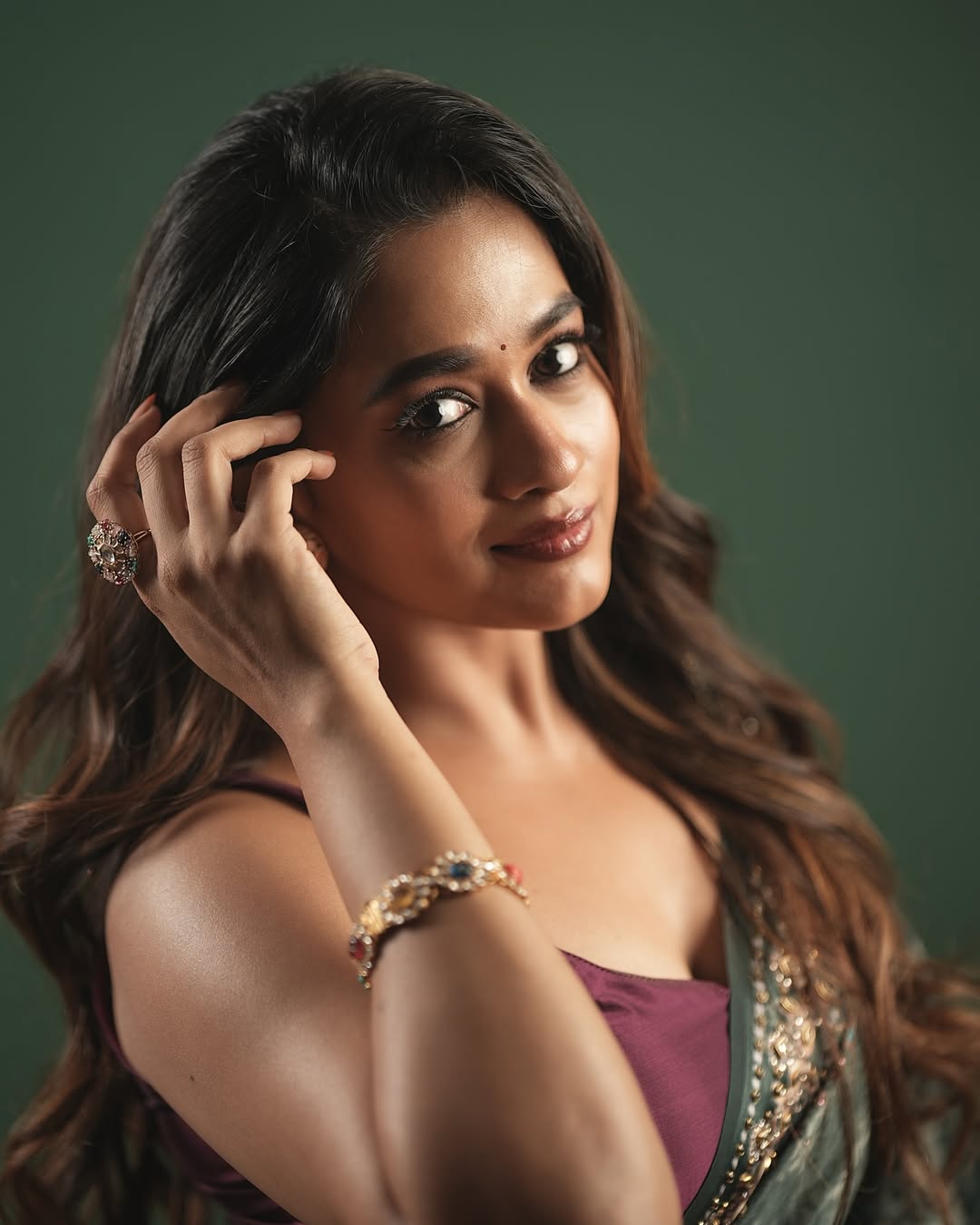 Kaavya Arivumani elegant look radiant smile stylish pose