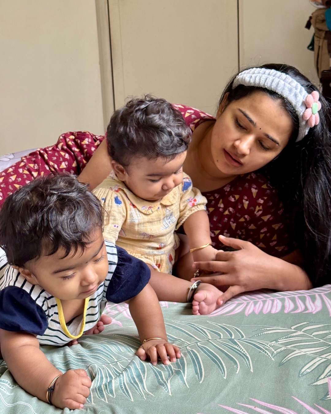 Kannika Snekan Shares Cute Photos Playing with Her Twin Daughters