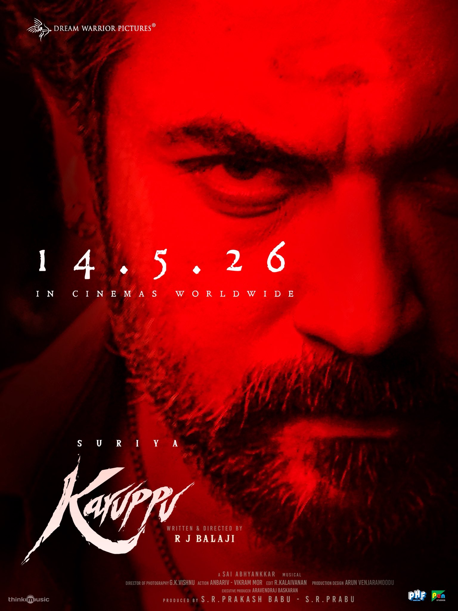 Karuppu theatrical release announced May 14 2026