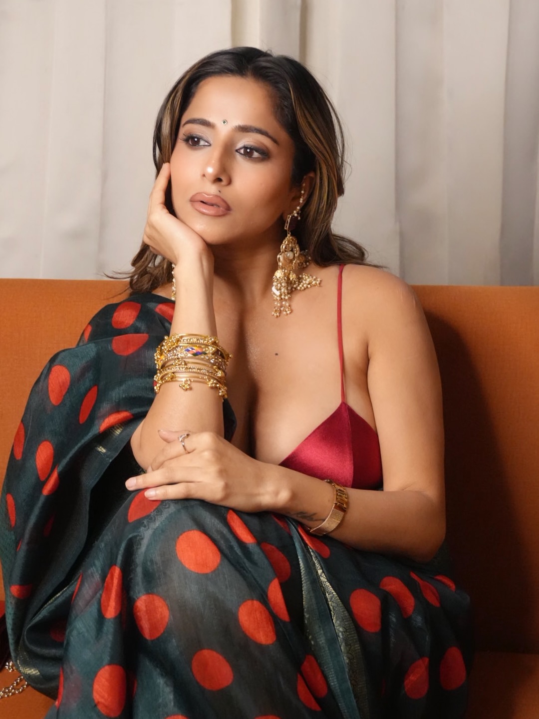 Kate Sharma radiant saree elegant look