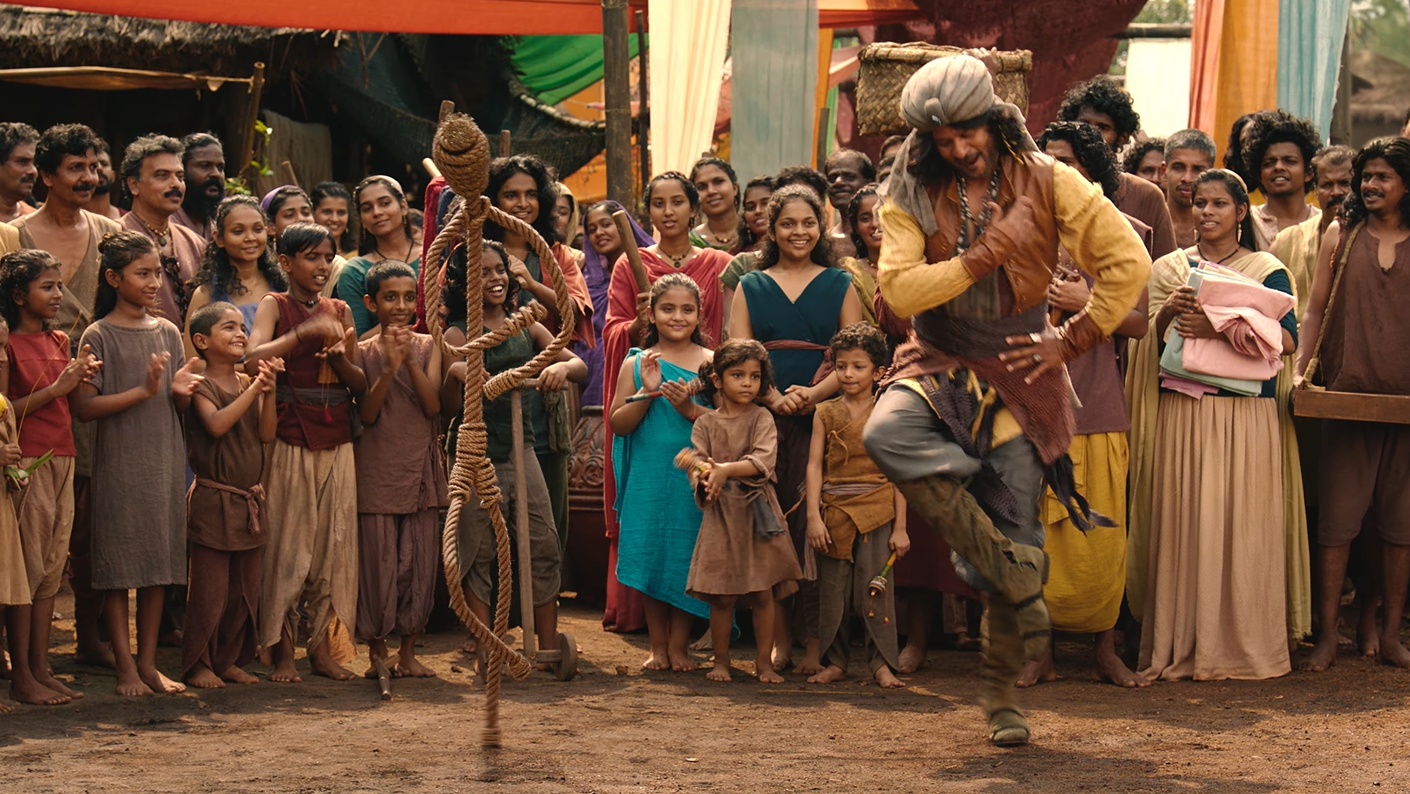 Prabhu Deva street performance Kathanar movie still