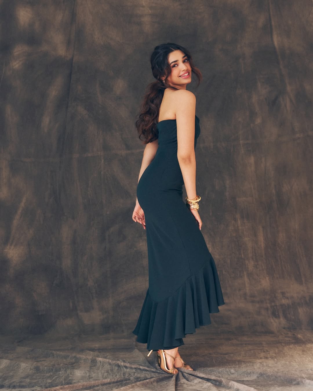 Krithi Shetty timeless black fashion style portrait