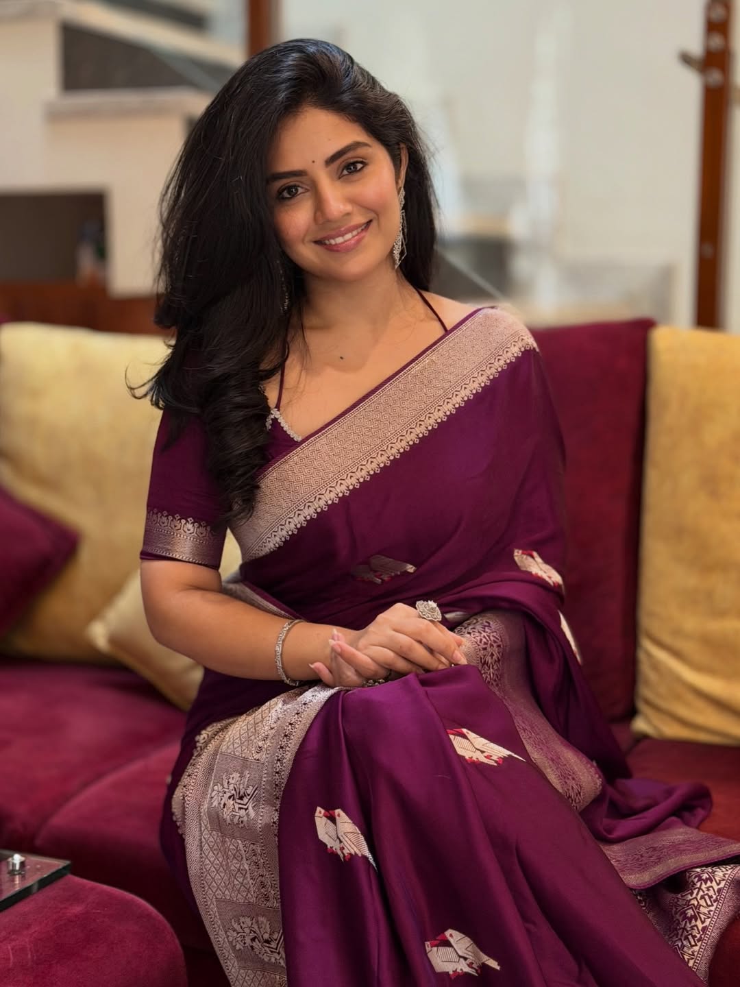 Megha Shetty saree elegant look with playful charm