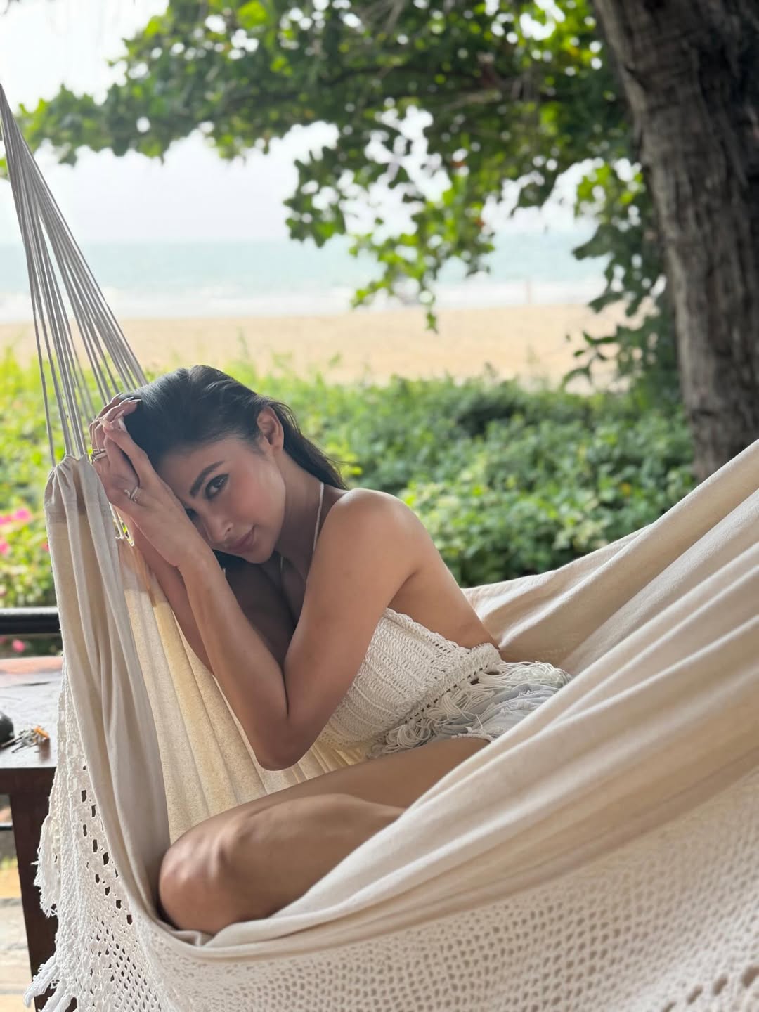 Mouni Roy playful beach chic fashion moment
