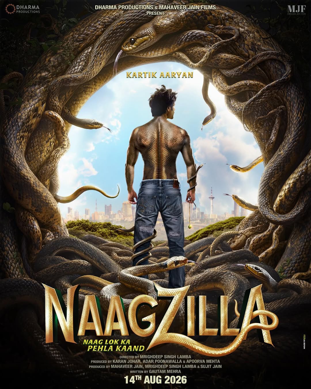 Naagzilla release date announcement poster August 2026