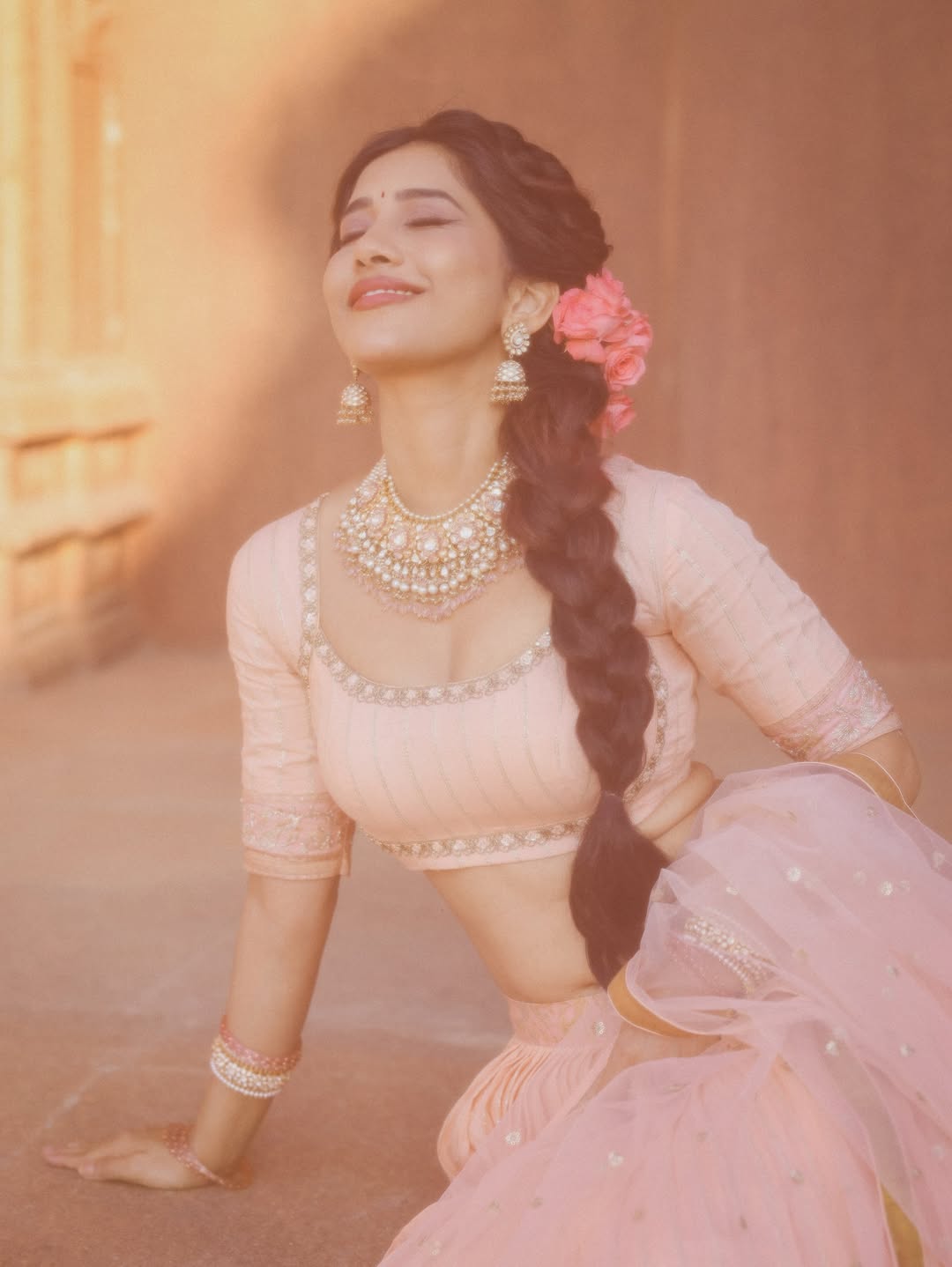 Nabha Natesh rocking classic ethnic glam look