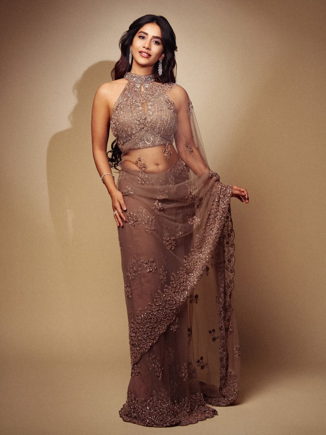 Nabha Natesh stylish outfit sparkle confident radiant look