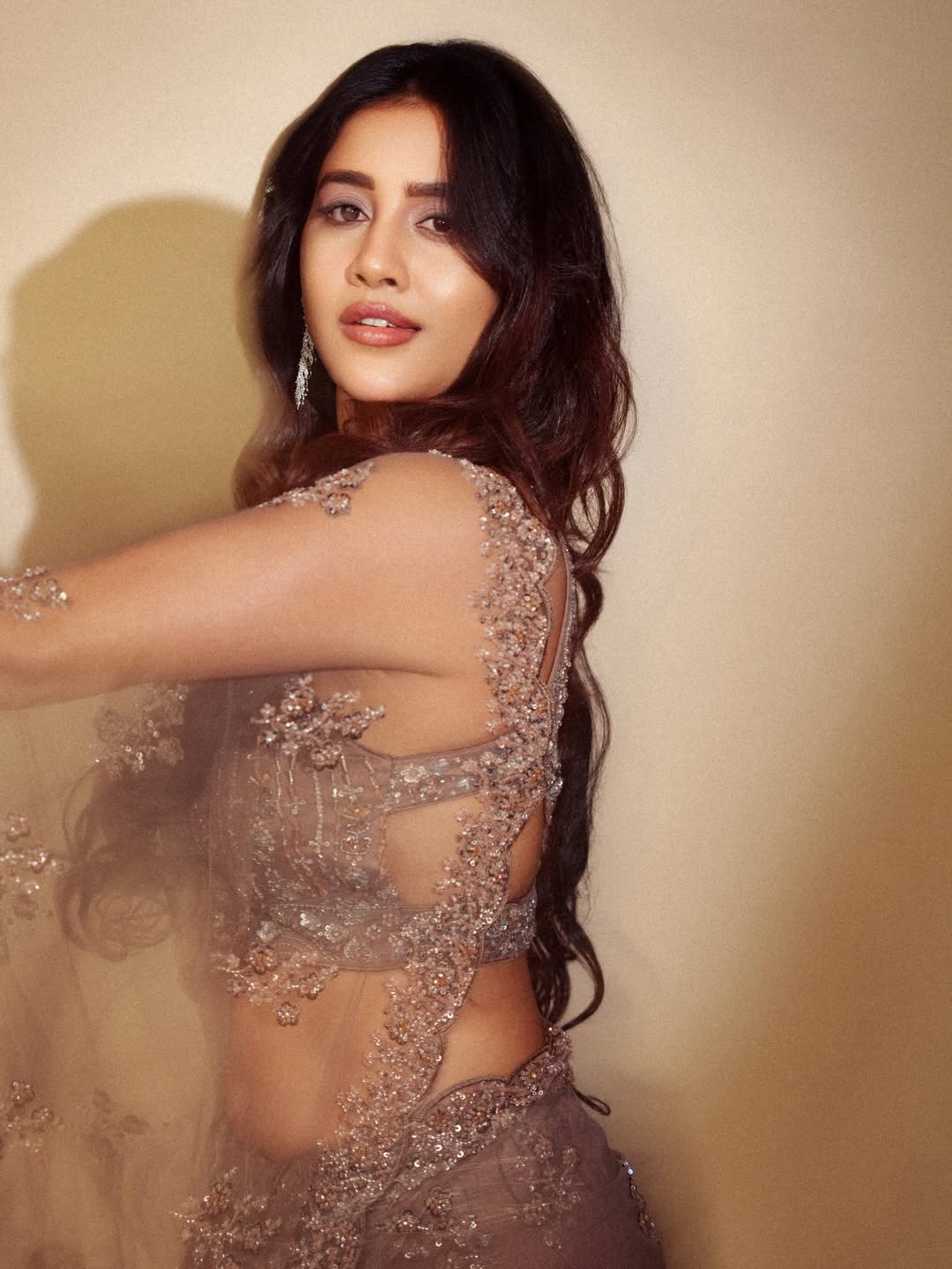 Nabha Natesh stunning look elegant sparkle stylish confidence