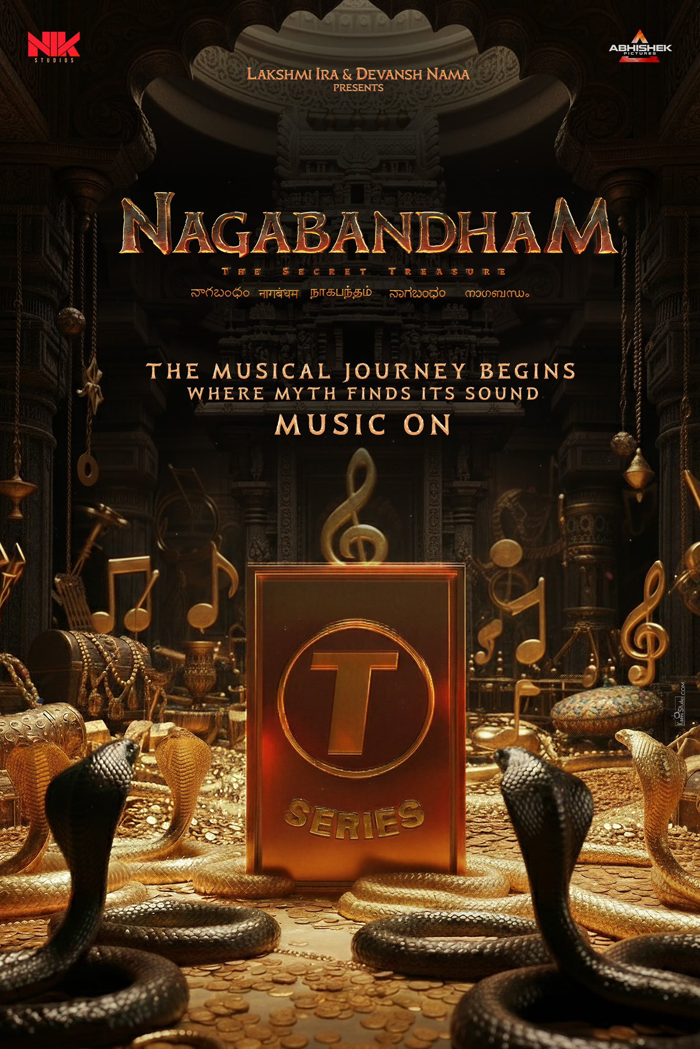Nagabandham audio rights T Series announcement