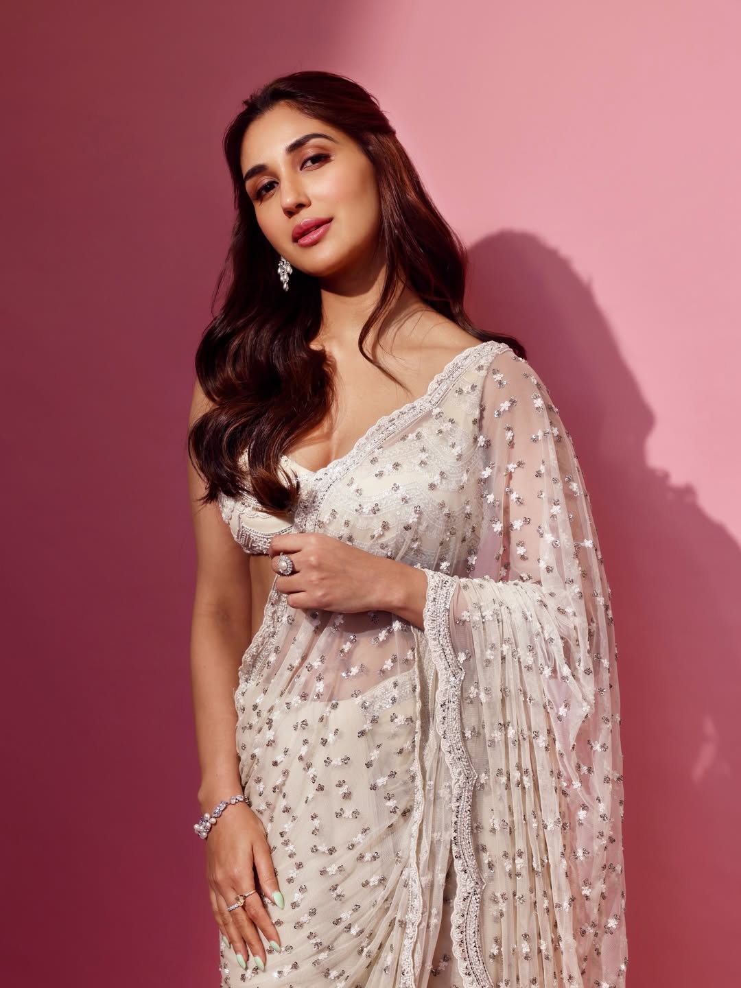 Nikita Dutta stunning saree graceful glamorous fashion pose