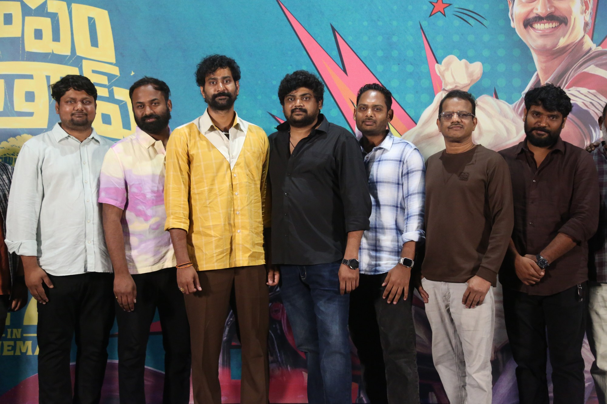 Papam Prathap cast and crew group media pose