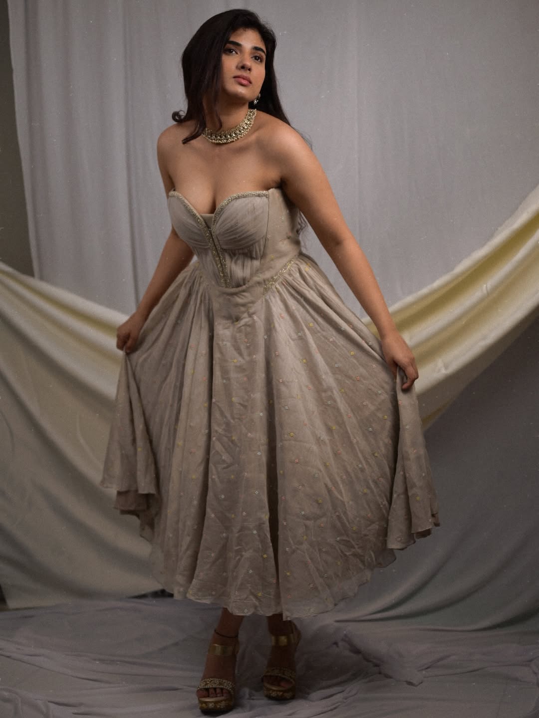 Pragya Nagra regal gown elegant confident fashion pose