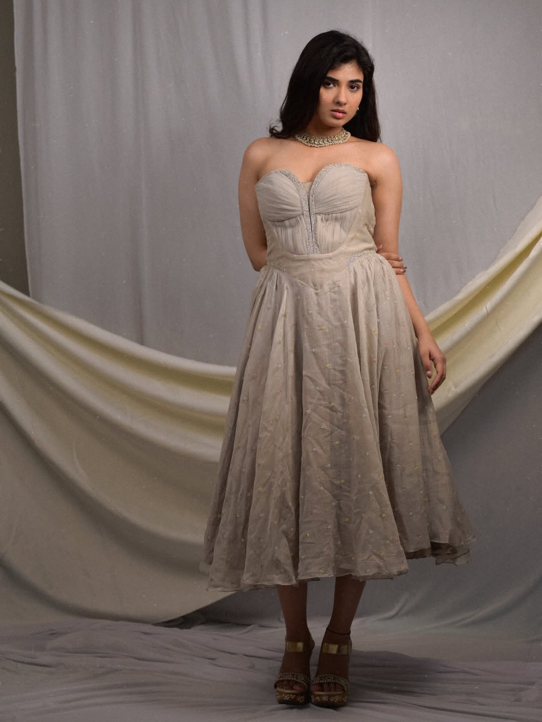 Pragya Nagra classic gown modern twist stylish look