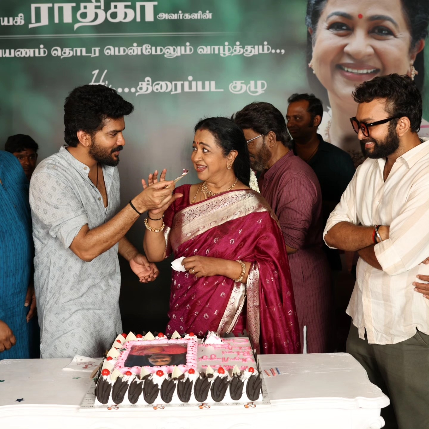 Radhika Sarathkumar Celebrates 49 Years in Cinema; ‘Hi’ Set Photos Go Viral