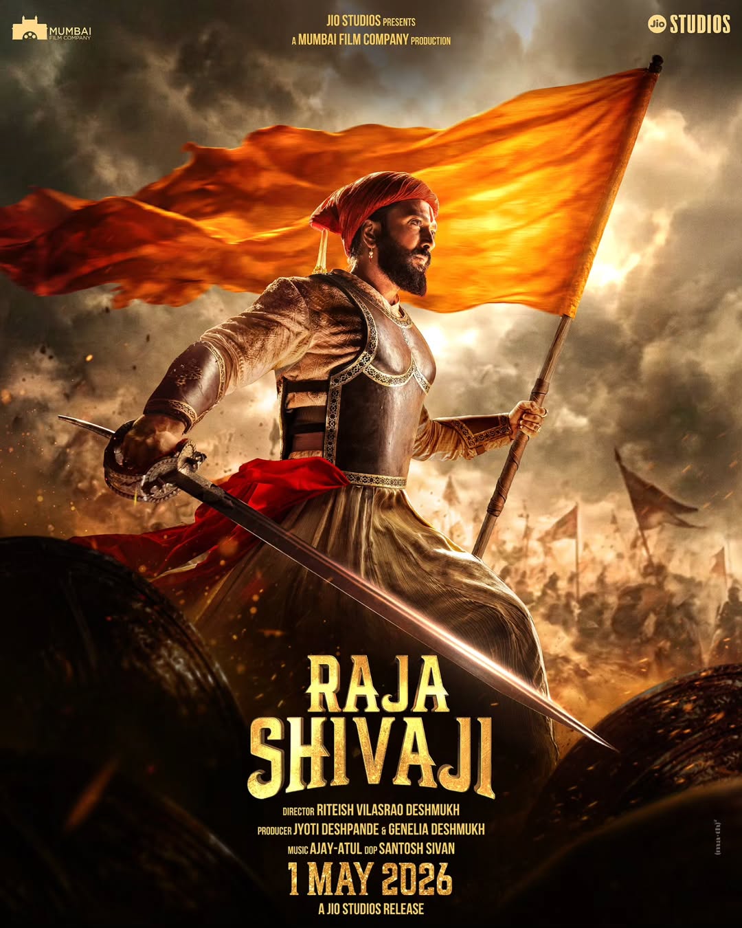 Raja Shivaji first poster unveiled on Shiv Jayanti by Jio Studios