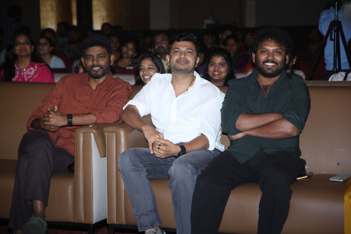 Raju Edurolu Anudeep Dev Yadu Vamsi seated