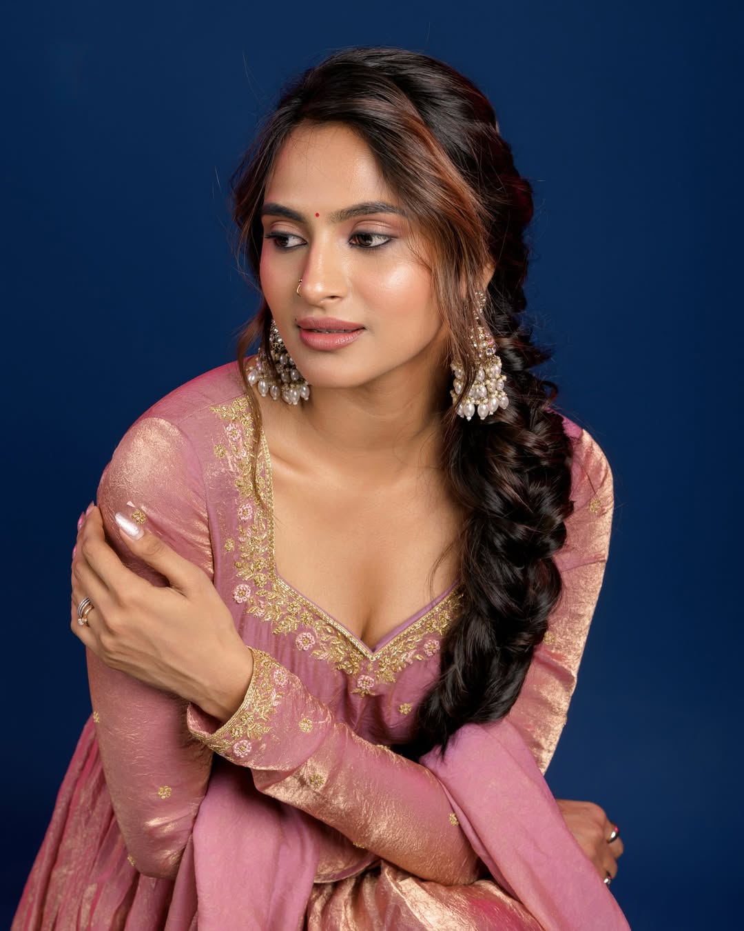 Rashika Shetty elegant sparkling outfit graceful pose