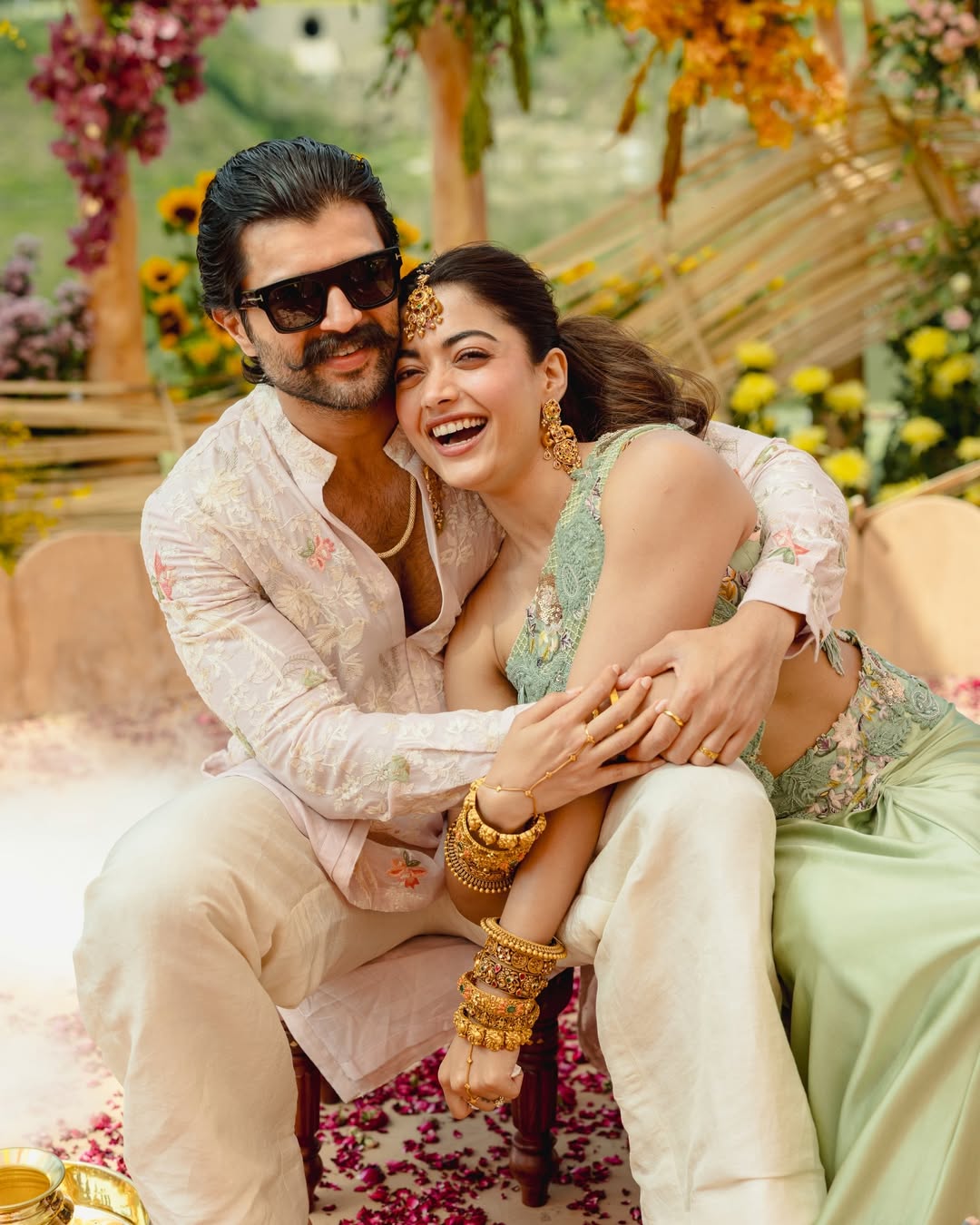 Rashmika Mandanna Vijay Deverakonda Haldi Ceremony Photos