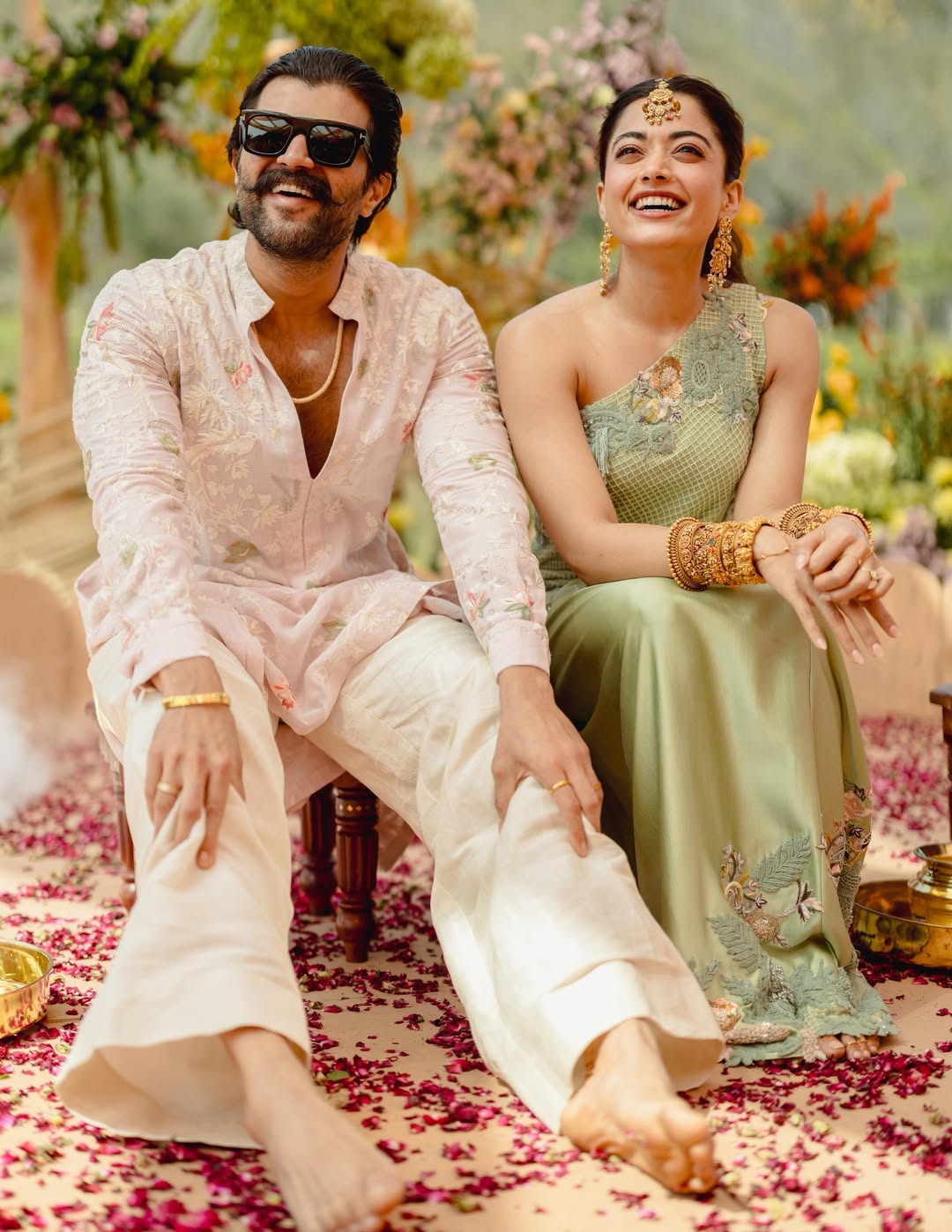 Rashmika Mandanna And Vijay Deverakonda Kickstart Haldi Celebrations