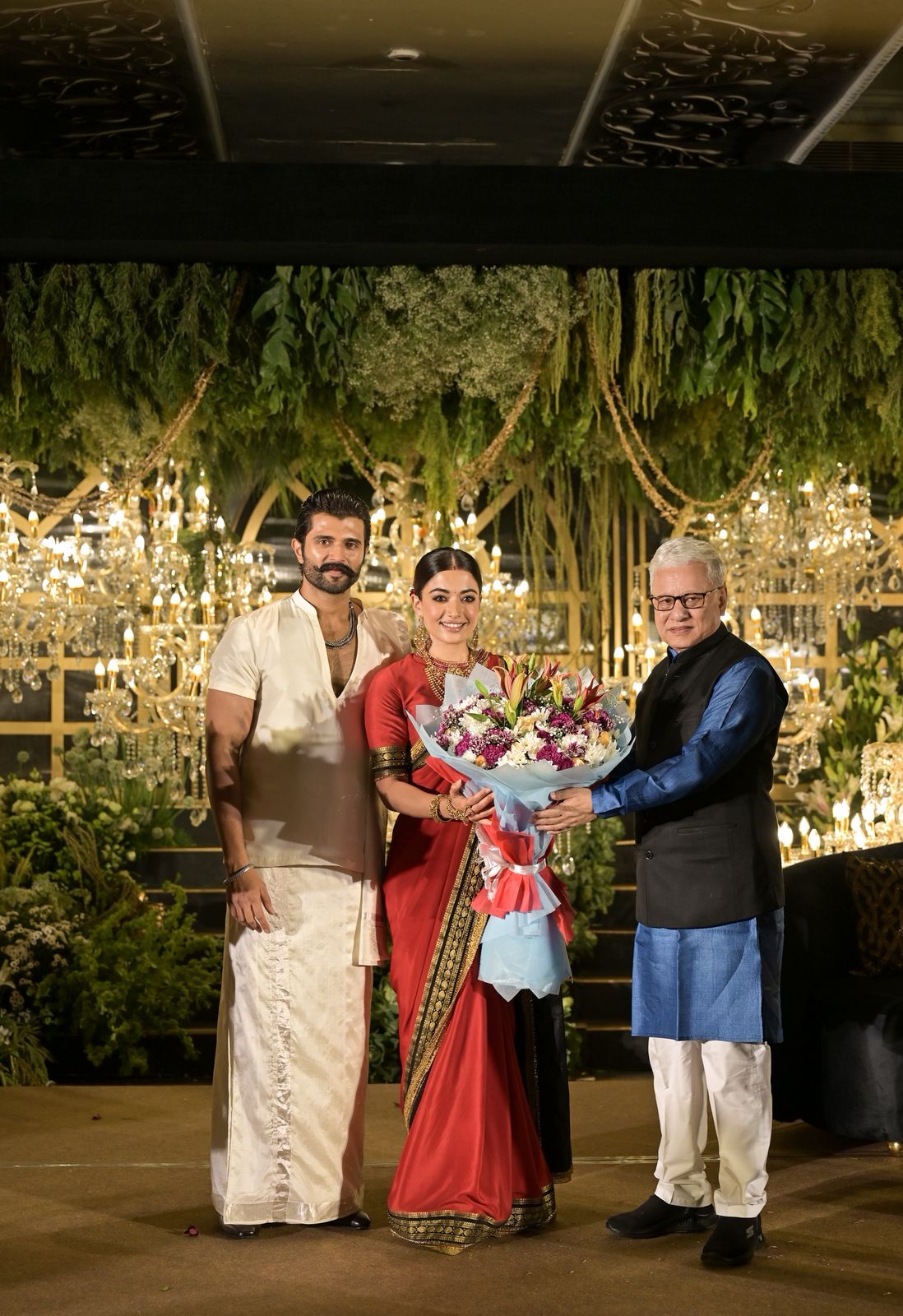 Jishnu Dev Varma with Rashmika Vijay reception