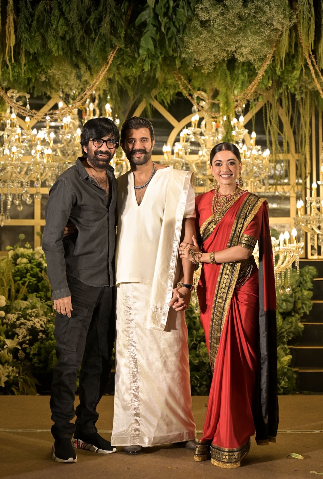 Ravi Teja with Rashmika Mandanna Vijay Deverakonda