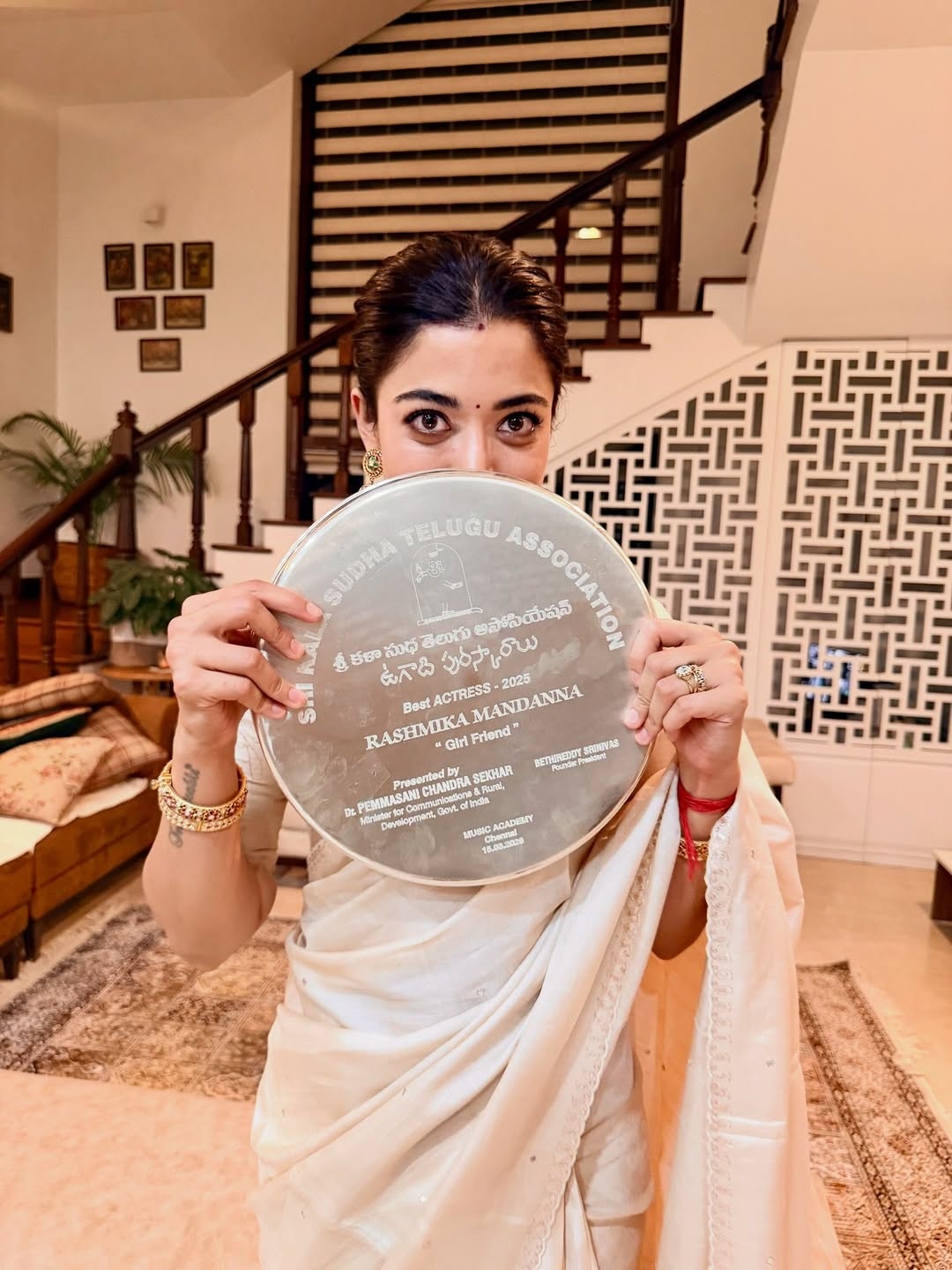 Rashmika Mandanna Wins Telangana State Award, Shares Viral Photos