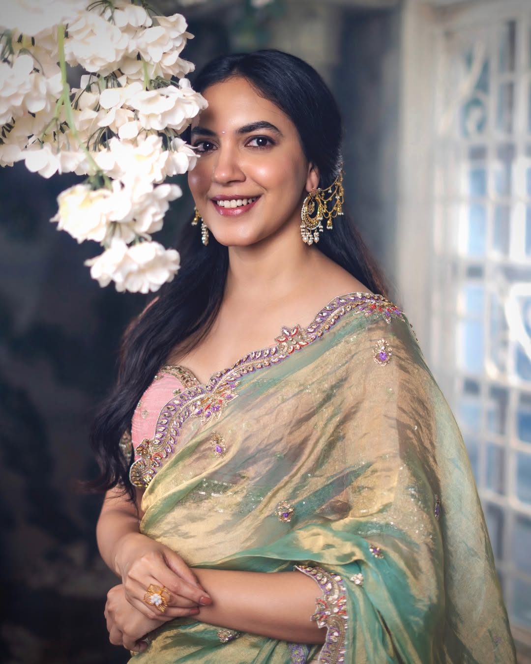 Ritu Varma elegant sparkling outfit graceful charming pose