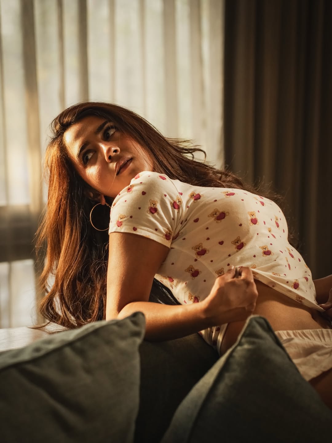 Roshni Walia chic pajama style glamorous casual look