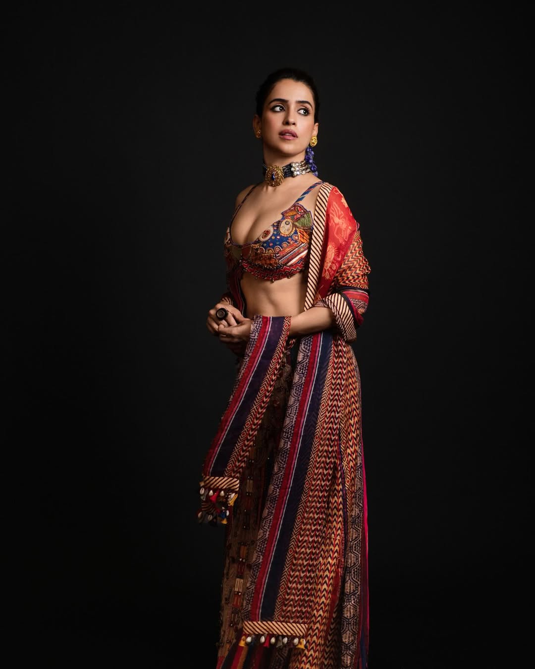 Sanya Malhotra rocking contemporary saree with confident style