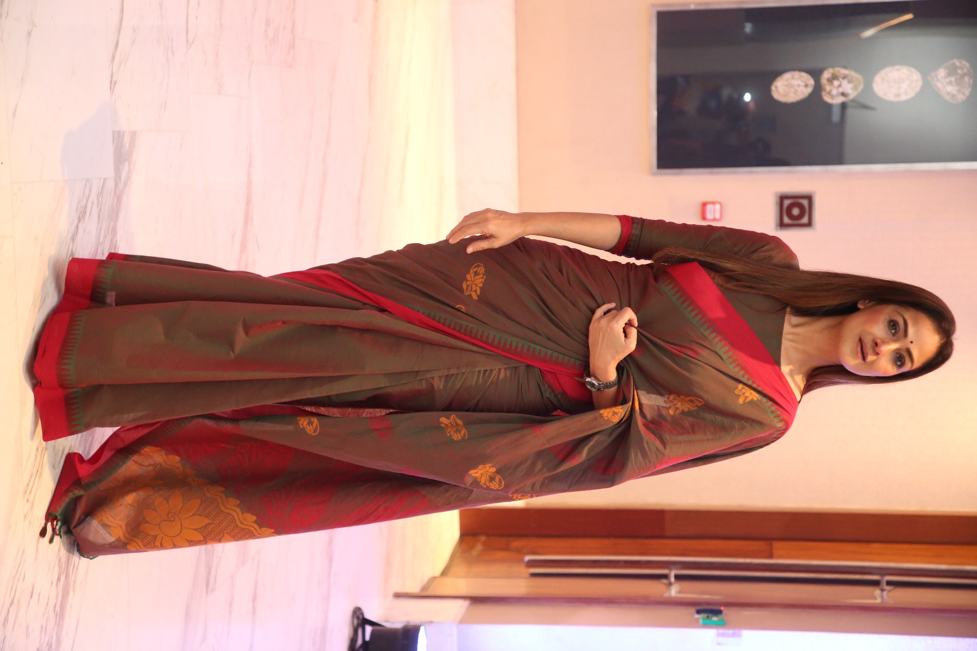 Simran graceful sari style with modern elegance