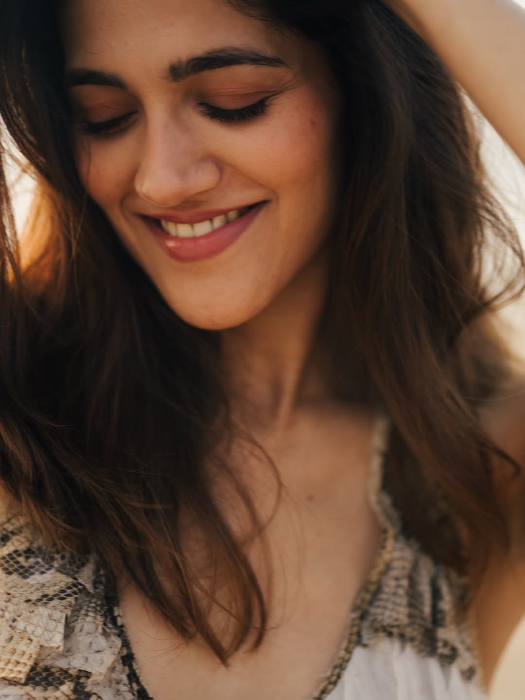 Simran Choudhary radiant smile stylish outfit