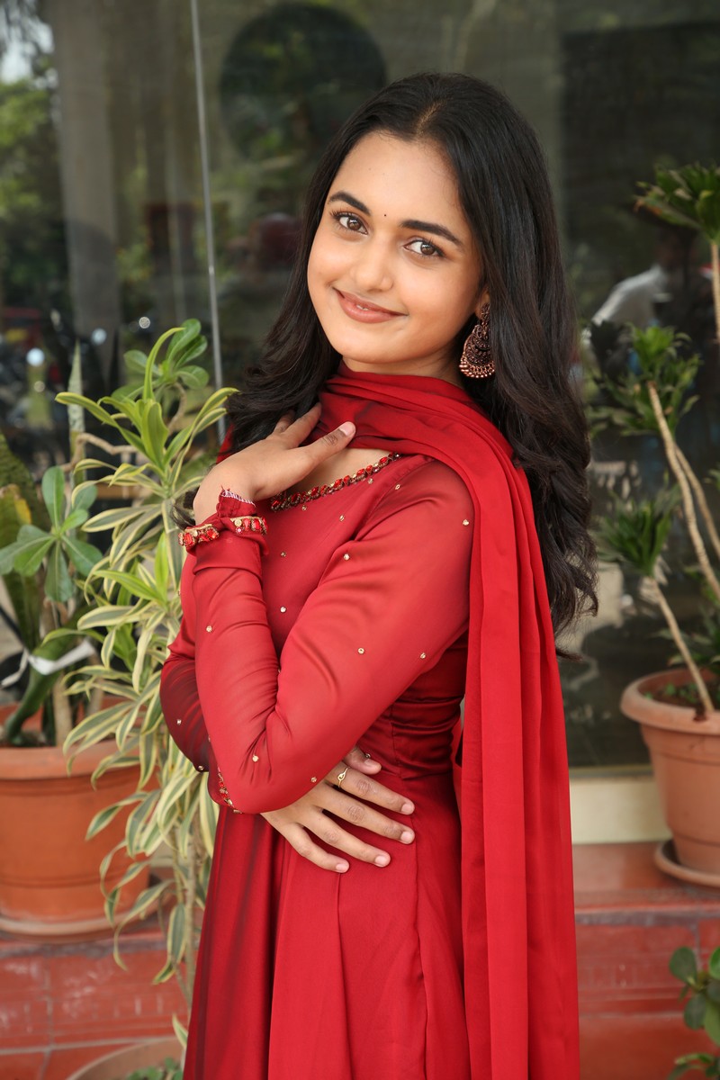 Smeha Manimegalai red style signature elegant charming pose