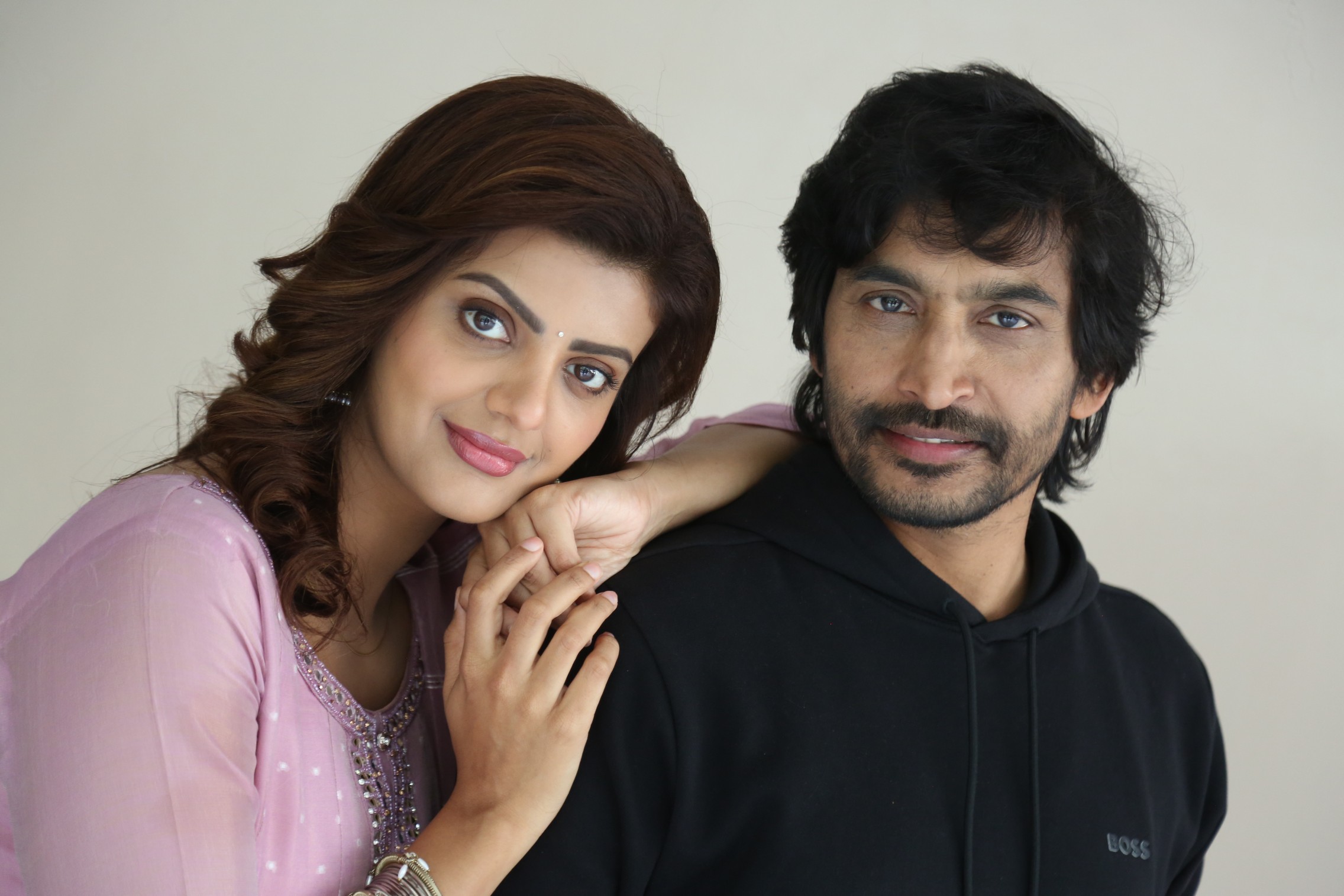 Meera Raaj Sai Simhadri event pose