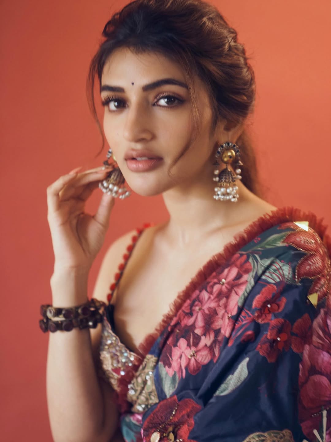 Sreeleela elegant look with stylish jewelry and grace