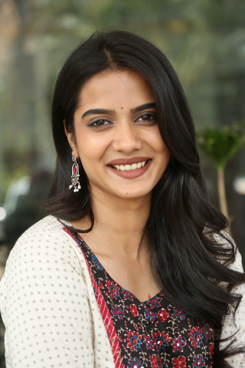 Sri Gouri Priya graceful traditional modern outfit with bright smile